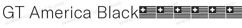 GT America Black字体转换